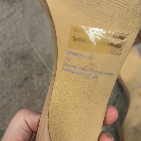 bp Mirra Slide Sandal In Clear-beige - Picture 6 of 7